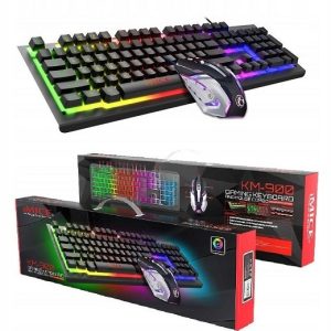 کیبورد و ماوس گیمینگ یوسیتک مدل CO 3080G، سوییچ ممبران، Full-Size، نورپردازی RGB
