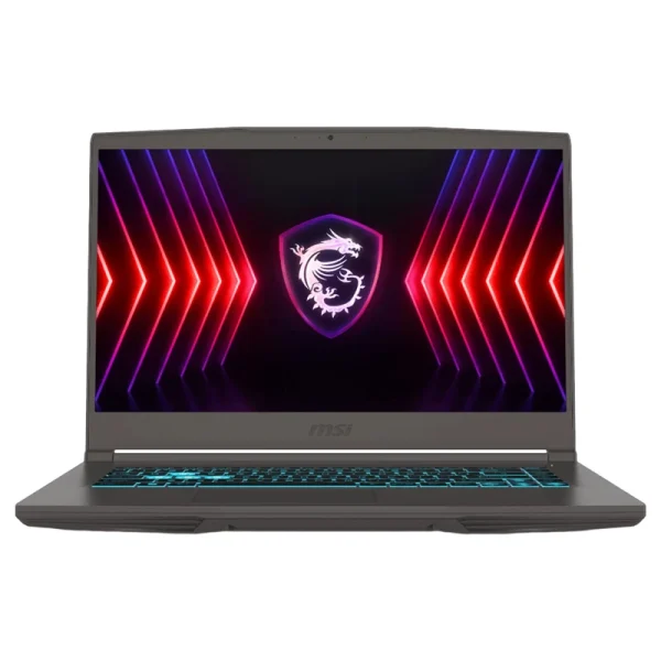 لپ تاپ ام اس آی مدل Thin 15 B12UCX با پردازنده Intel Core i5-12450H و گرافیک RTX 2050 4GB، رم DDR4 با ظرفیت 16GB، حافظه SSD با ظرفیت 500GB، نمایشگر 15.6 اینچ با رزولوشن Full HD و نرخ به‌روزرسانی 144 هرتز، به همراه کیف