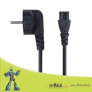 کابل برق سه پین منبع تغذیه کامپیوتر سویز طول ۱٫۵ متر
