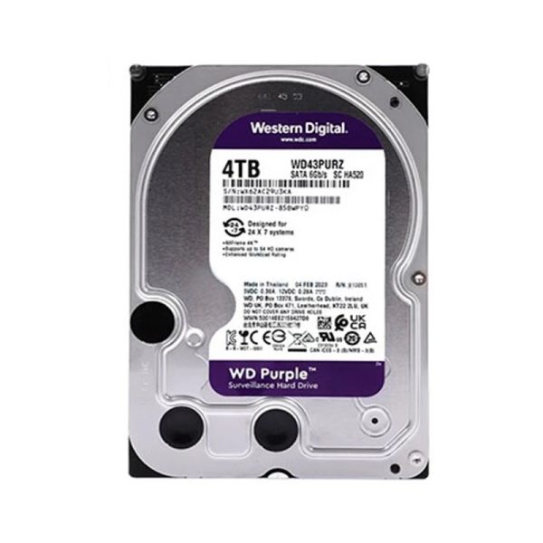 هارددیسک اینترنال وسترن دیجیتال مدل Purple WD40PURZ ظرفیت 4 ترابایت